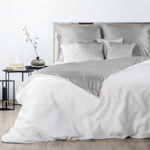 Bedding 140 x 200 2cz Satinova Nova3 White + Silver