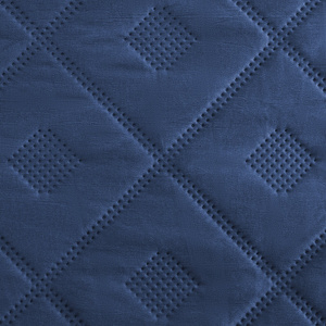 Quilt 200 x 220 Design Quilted Alara6 Navy Blue