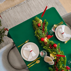 Tablecloth 120x260 Stain-Resistant Surbo Bottle Green