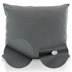 Cotton pillowcase 50 x 60 Solid Ola Graphite Graphite