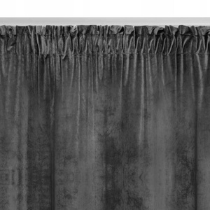 Curtain 140 x 270 Decorative Velvet Soft Graphite