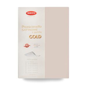 Bed sheet 190 x 200 Satin with Eraser Gold 16