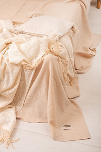 240 x 210 Decorative Muslin Bedspread 15