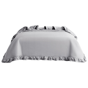 Quilted Bedspread 220 x 240 with Ruffle Rosella 03