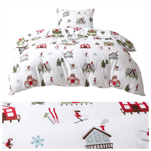 Bedding 140 x 200 2cz Satin Cotton Skiing