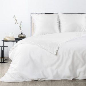 Bedding 220 x 200 3pc Satin Nova3 White