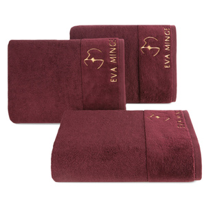 Eva Minge Gaja Bath Towel 50 x 90 Burgundy