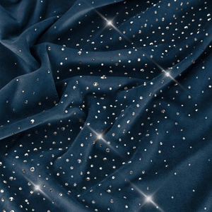 Runner 40 x 180 Decorative Velvet Shiny Navy Blue