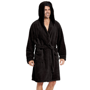 Microfiber Bathrobe with Hood Miguel 03 XS