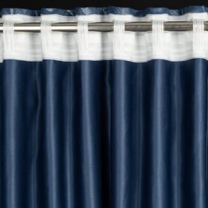 Curtain 135 x 270 Decorative Scarlet Navy Blue