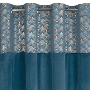 Curtain 140 x 250 Decorative Velvet Elen No+Grey