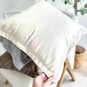 Pillowcase 40 x 40 Decorative Velvet Soft Beige