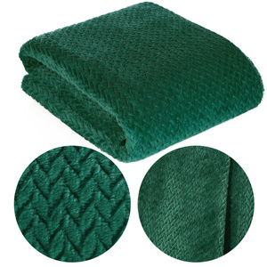Blanket 200 x 220 Microfiber Design Cindy3 Dark Herb