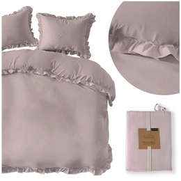 Bedding set 220 x 200 3 pieces Pure Cotton with Ruffle 06