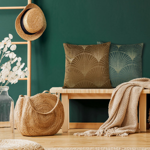 45 x 45 Decorative Velvet Pillowcase BLINK21 C. Green