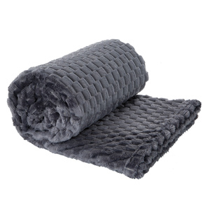 Blanket 130 x 160 Microfiber Design Cindy6 Steel