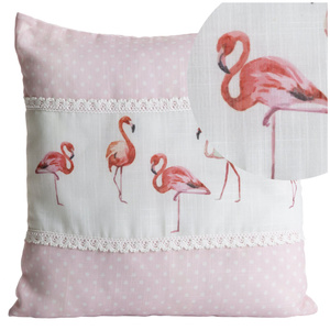 Flamingo pillowcase 40 x 40 B+Pink 40 x 40 Pink