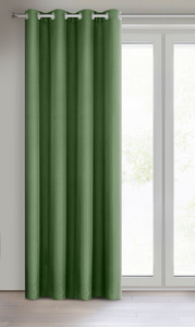 Rita Decorative Curtain 140 x 250 Dark Green