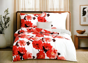 Bedding 160 x 200 3pcs Cotton Satin Elway 5038