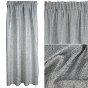 Curtain 140 x 280 Decorative Tape Blanka Silver