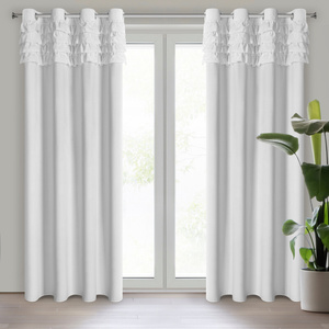 Curtain 140 x 250 Decorative Eyelets Erin White