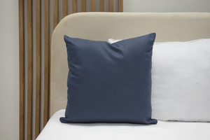 Cotton Pillowcase 50 x 50 Uniform Ola Navy Blue