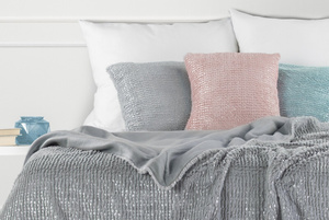 Design91 Havana 40 x 40 Fur Pillowcase Ash