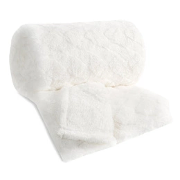 Blanket 70 x 160 Stamped Plush Nancy Cream