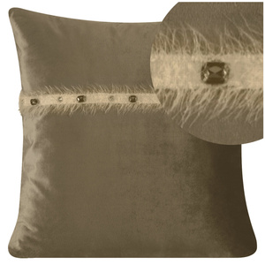 Tiana Velvet Pillowcase 45 x 45 Light Brown