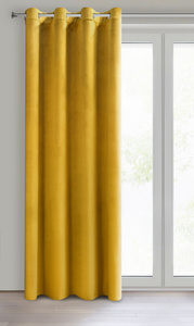 Curtain 140 x 250 Decorative Velvet Rosa Mustard