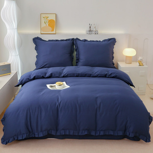 Bedding 220 x 200 3 pcs Cotton with Ruffles Lynda 01