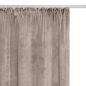 Curtain 140 x 270 Decorative Velvet Soft C.Beige