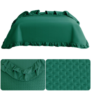 Quilted Bedspread 220 x 240 with Ruffle Rosella 05