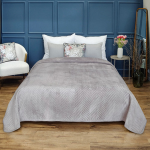 Bedspread 170 x 210 Herringbone Velvet Caden 02