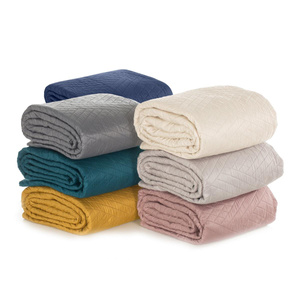 170 x 210 Quilted Decorative Bedspread Boni1 Navy Blue