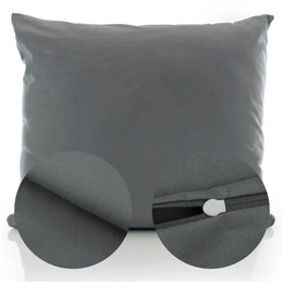 Cotton pillowcase 50 x 60 Solid Ola Graphite Graphite