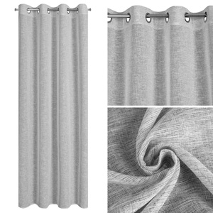 Curtain 140 x 250 Decorative Swivels Amari Steel