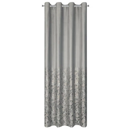 Curtain 140 x 250 Velvet Eyelets Tori Silver