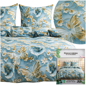 Bedding 160 x 200 3pcs Satin Maria 2771