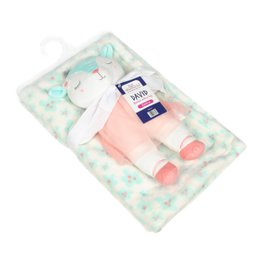 75 x 100 Baby David Blanket + Sheep Mascot