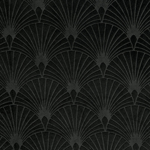 Velvet Juliet Curtain 140 x 250 Drawstring Black