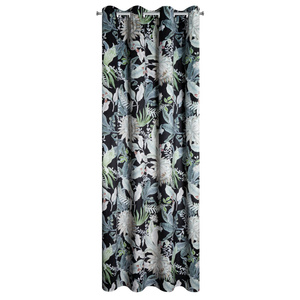 Curtain 140 x 250 Decorative Sally Black+Silver