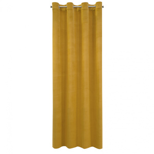 Curtain 140 x 250 Decorative Velvet Milo Mustard