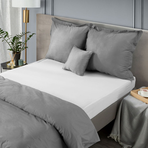 Bed sheet 160 x 210 Makosatin Nova White