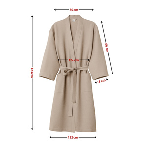 Gofer Unisex Cotton Bathrobe Vizzy XL 02 Beige