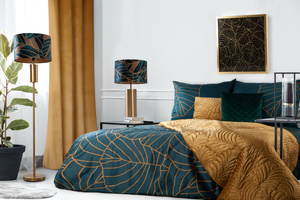 Curtain 140 x 250 Decorative Velvet Melanie Honey