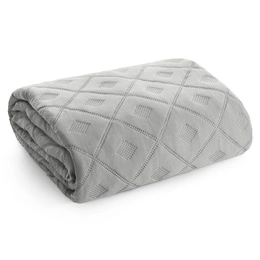 Quilt 220 x 240 Design Quilted Alara6 Silver