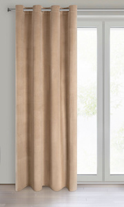 Curtain 140 x 250 Decorative Velvet Melanie C.Beige