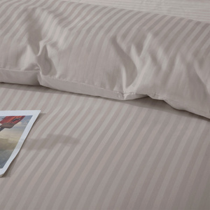 Bedding 140 x 200 2pc Cotton Adamash Taupe