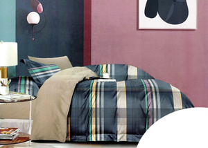 Bedding 200 x 220 3pc Satin Cotton No. A1525